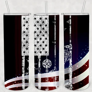 FISHING TUMBLER 52- Includes One 20oz Metal Insulated Tumbler, Lid & Straw - Picture 1 of 3
