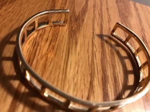 Sugarfix goldfarbenes Armband quadratisches Leitermuster  - Bild 1 von 9