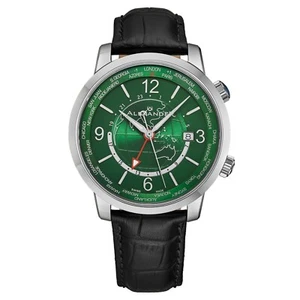 Alexander Swiss Made World Traveler Edelstahl Saphirkristall Herrenuhr - Bild 1 von 2