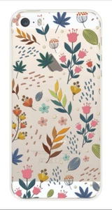 Coque en silicone imprimée compatible Apple iPhone 5 iPhone 5S Fleurs colorées - Picture 1 of 3