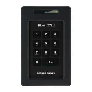 Glyph SecureDrive Plus Encrypted Bus Powered 2TB Solid State Drive with Keypad - Picture 1 of 6