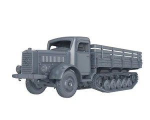 WWII GERMAN - MERCEDES BENZ L4500R MAULTIER 1/56 1/72 1/87 1/100 3D PRINTED - Picture 1 of 5