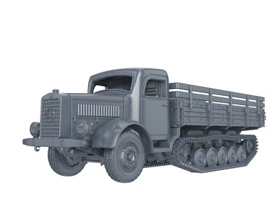 WARGAMEZONE WWII GERMAN - MERCEDES BENZ L4500R MAULTIER 1/56 1/72 1/87 1/100 3D PRINTED