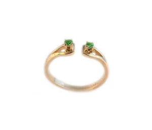 Antiker Alexandrit + 14kt Gold Ring Russland Natur Handarbeit Farbwechsel - Bild 1 von 10