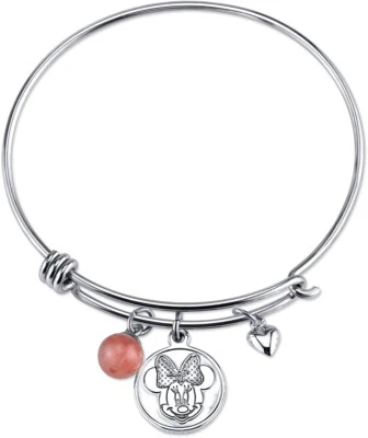 PULSERA MINNIE MOUSE DISNEY© AMOR Y BESOS ESTERLINA #disney #minniemouse Foto 1 de 4