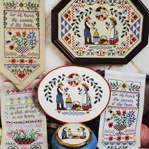 Jeremiah Junction Stitched With Love Primitive Linda Coleman Kreuzstich JL210 - Bild 1 von 6