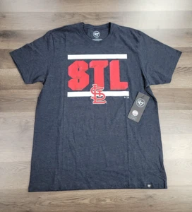 St. Louis Cardinals Shirt Large Gray Short Sleeve Baseball Casual MLB 47' NWT - Picture 1 of 10