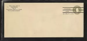 US Precancel Envelope: CA Vacaville - 1a1 A 21 30; Unused (Schaefer's) - Picture 1 of 1