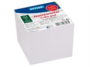 1 Notizzettel Zettelklotz Notizwürfel Zettelblock Weiß 9 x 9 cm 1000 Blatt - Bild 1 von 1