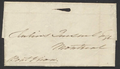 1830 Canadá Durham Barco Orion Barco Carta Prescott a Montreal Río San Lorenzo Foto 1 de 4