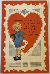 1924 Embossed Postcard! My Valentine! With Stamp! s556 - Picture 1 of 2