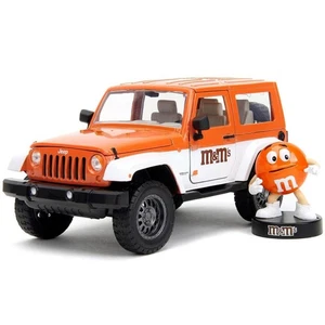 JADA TOYS - JEEP Wrangler with M&M's Orange figurine 2007 - 1/24 - JAD34401 - Picture 1 of 5