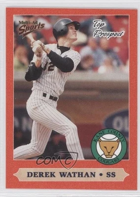 1999 Multi-Ad Sports Midwest League Top Prospects Derek Wathan #13 - Image 1 of 2