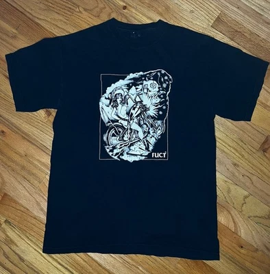 Camiseta FUCT Erik Brunetti SSDD EE. UU. Hecha en Estados Unidos Motociclista Bebé Chola Reaper MEDIANA RARA Foto 1 de 4