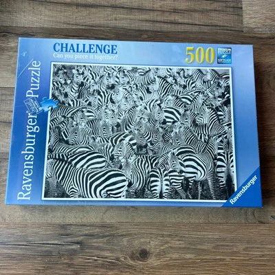 Rompecabezas Ravensburger Cebras Alemania Challenge Serie No. 14 807 3 - 500 piezas - NUEVO Foto 1 de 3