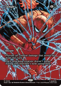 Tangle 0038 ~ **Foil ~ Borderless** Mythic MTG Marvel Spider-man - Picture 1 of 1