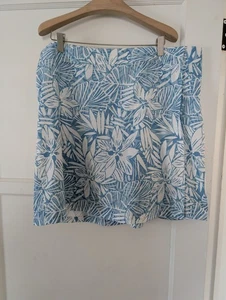 Ripskirt Hawaii XL modern tropic dusty blue Rock Länge 2 Blumen Reise Wandern - Bild 1 von 3
