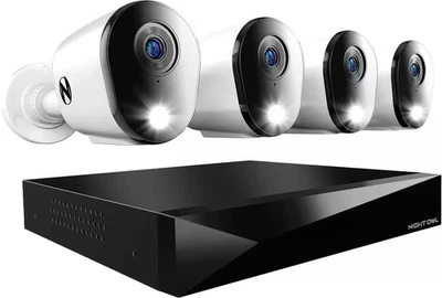 Night Owl - DVR de 8 canales 2K (4MP) con cámaras de 4 (4MP) y almacenamiento de 2 TB, Expa... Foto 1 de 4
