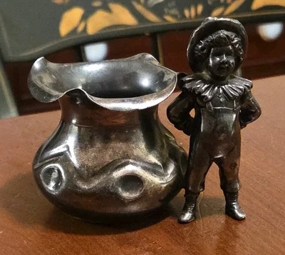 Porta palillos de dientes Meriden antiguo americano plateado niño siglo XIX Foto 1 de 4