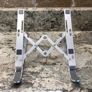 Laptop Stand Holder Adjustable Metal Riser Notebook Computer iPad MacBook New - Picture 1 of 8