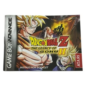 Dragon Ball Z The Legacy Of Goku II 2 Nintendo Game Boy Advance Authentic Manual - Picture 1 of 2