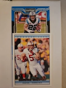 Both CHRISTIAN MCCAFFREY SANFORD 2022 PANINI DONRUSS DRAFT PICKS CARD #4 - Picture 1 of 5