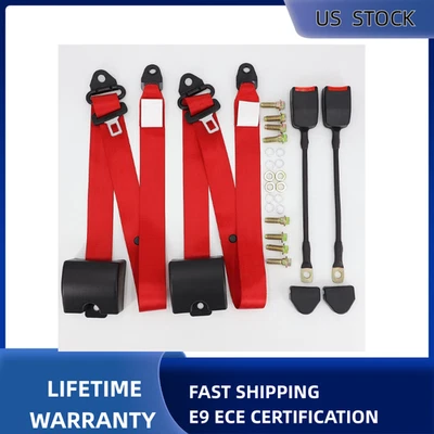 2 cinturones de seguridad de coche para todos Suzuki Swift 2 piezas repuesto conductor delantero pasajero Foto 1 de 4