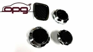 Chrome Carbon Top Alloy Engine Cap Kit for VF Holden SS SSV 6L LS2 L98 4pc - Picture 1 of 6