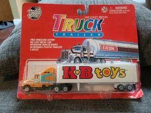 Vintage "K*B Toys" Road Tough Semi Truck/Trailer Carded New by Yatming - Picture 1 of 6