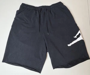 Nike Air Jordan Jumpman Logo Sweat Shorts Mens XL Black Sweat Athletic Gym NBA - Picture 1 of 8