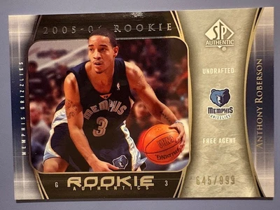 2005-06 Anthony Roberson UD SP Authentic Rookie Authentics - 645/999 - Image 1 of 2