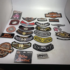 Lotto di 25 toppe Harley Davidson HOG giacca gilet gruppo proprietari - Foto 1 di 7