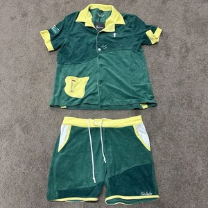 Tombolo "Mulligan" Golf Cabana Shirt Shorts Kombination Größe Large Neu mit Etikett - Bild 1 von 15