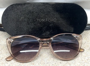 Nine West Light Brown Women's Sunglasses SR0921 with Tom Ford Case - Picture 1 of 11
