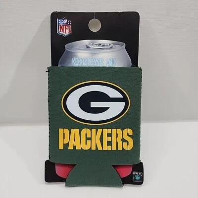 Official NFL Green Bay Packers Can Koozie Coozie Football Drink Holder #kolder - Image 1 of 4