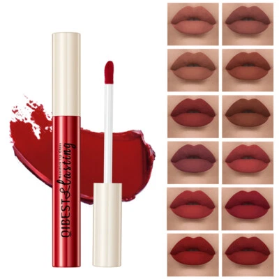 Long Lasting Liquid Lipstick Sexy Nude Waterproof Matte Velvet Lip Gloss Makeup  - Image 1 of 4