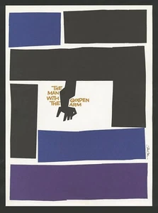 1985 Saul Bass MAN WITH THE GOLDEN ARM Lithograph Classic Graphic Design POSTER - Picture 1 of 1
