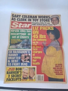 Vintage Star Magazine Sept. 1990 Elizabeth Taylor And Gary Coleman - Picture 1 of 5