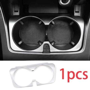 ABS Silver Central Console Water Cup Cover Trim Fit For Benz GLC X253 2016-2021 - Imagen 1 de 8