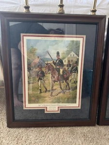 Troiani "16th (Queens) Light Dragoons" Rev War Revolutionary Cavalry S/N FRAMED - Picture 1 of 7
