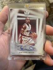 2022 Panini Court Kings Legacy Portrait Signatures Auto Dwayne Wade Heat #82/99