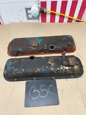 1970 71 72 BBC CAMARO C10 IMPALA K10 Chevelle Big Block VALVE ROCKER COVERS USED - Image 1 of 4