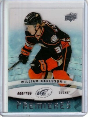  2014-15 Upper Deck Ice William Karlsson RC /799 - Anaheim Ducks VEGAS KNIGHTS - Image 1 of 2