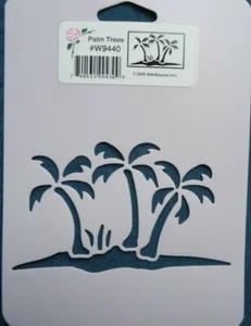 Plantilla Palmeras W9440 StenSource diarios artesanía tarjetas pintura tinta playa tropical - Imagen 1 de 1