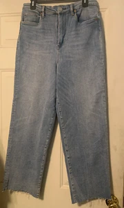 Pantalones de mezclilla BlankNYC para mujer The Baxter Ribcage pierna recta tiro alto azules TALLA 30 - Imagen 1 de 8