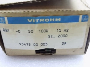 100x VITROHM Widerstände 100R 1% A2 - Bild 1 von 3