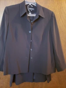 Jones New York Women’s Black Polyester 2Pc Skirt Suit Sz 20W - Picture 1 of 8