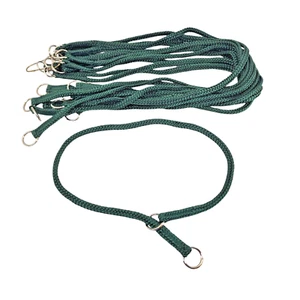 Lot of 12 HAMILTON Round Braided Nylon Choke Dog Collar 26" x 1/2" Dark Green XL - Picture 1 of 2