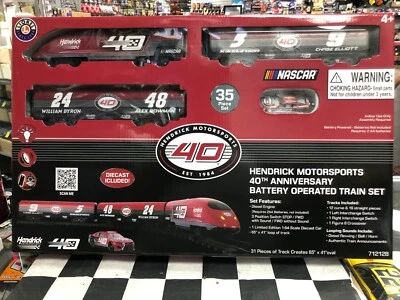 Mini Train Hendrick Motorsports Est 1984 40th Anniversary w/ 1:64 Camaro - Image 1 of 4