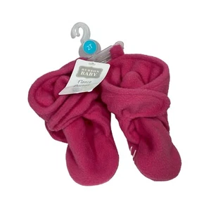 Hudson Baby Fleece Lined Booties Pink New 2T Toddler - Picture 1 of 4